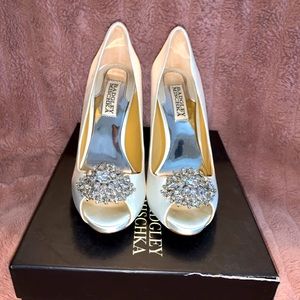 Badgley Mischka Satin Heels